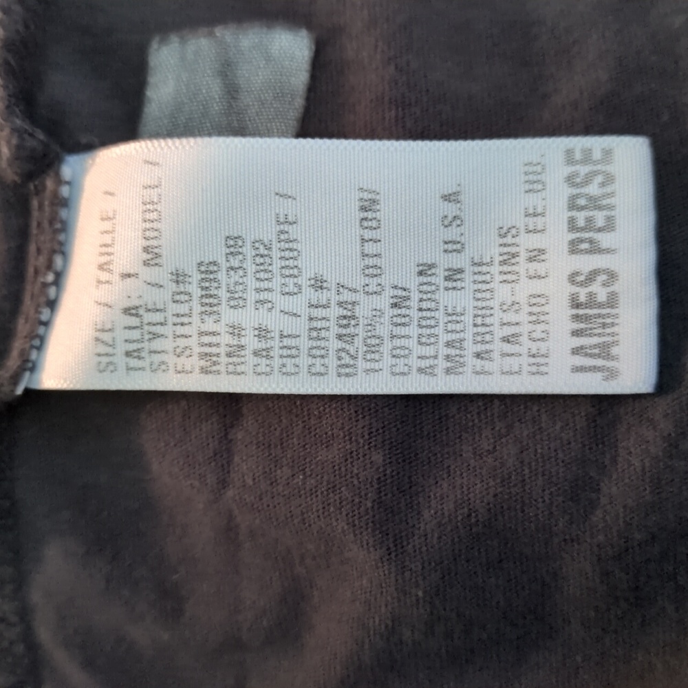 Standard James Perse Black Short Sleeve Tee - Picture 4 of 4